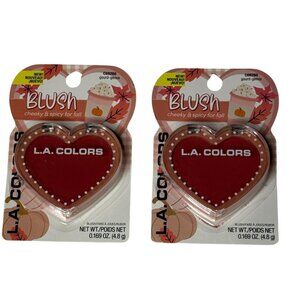 L.A. Colors Gourd-geous Blush 2 Pack Heart Compact Fall Collection